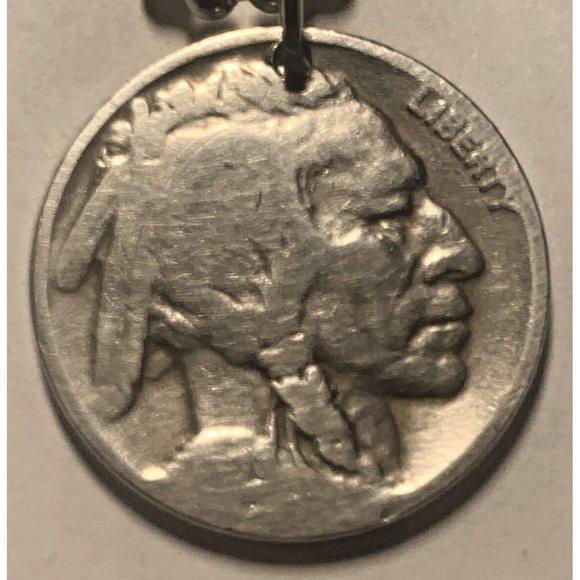 USA 5 Cents Buffalo Indian Head Coin Pendant Native American Bison Buffalo - Picture 5 of 5